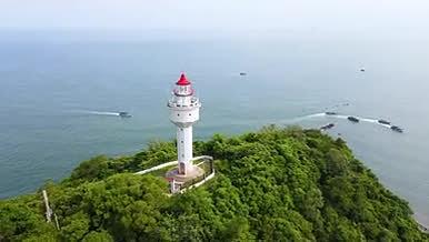 4K航拍广西北部湾怪石湾视频的预览图